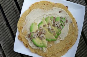 wraps, vegan, kikkererwten wraps, gevulde wraps, vegan, plantaardige wraps, avocado, hummus